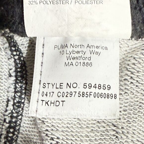 PUMA Men's Sweat Bermuda Shorts Large Gray Regular Fit Cotton 11.5” Inseam - Picture 9 of 16